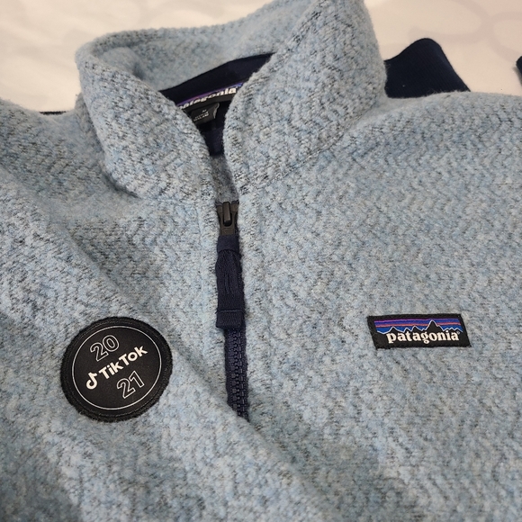 Patagonia Women'sWoolyester Fleece‎ Jacket Sky Blue Size Medium - Picture 15 of 16